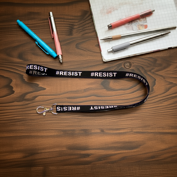 #RESIST printed lanyard 15mm