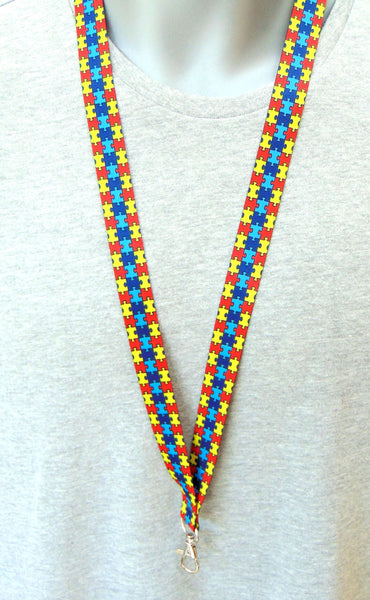 AUTISM printed lanyard 20mm for ID & keys