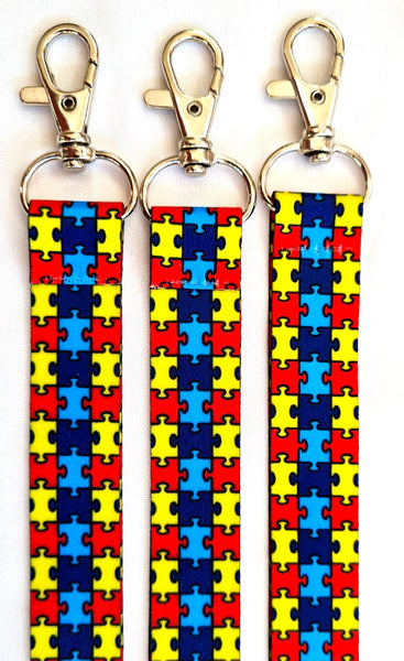 AUTISM printed lanyard 20mm for ID & keys
