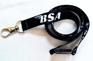 BSA neck strap lanyard for ID, keys etc. Free UK postage.