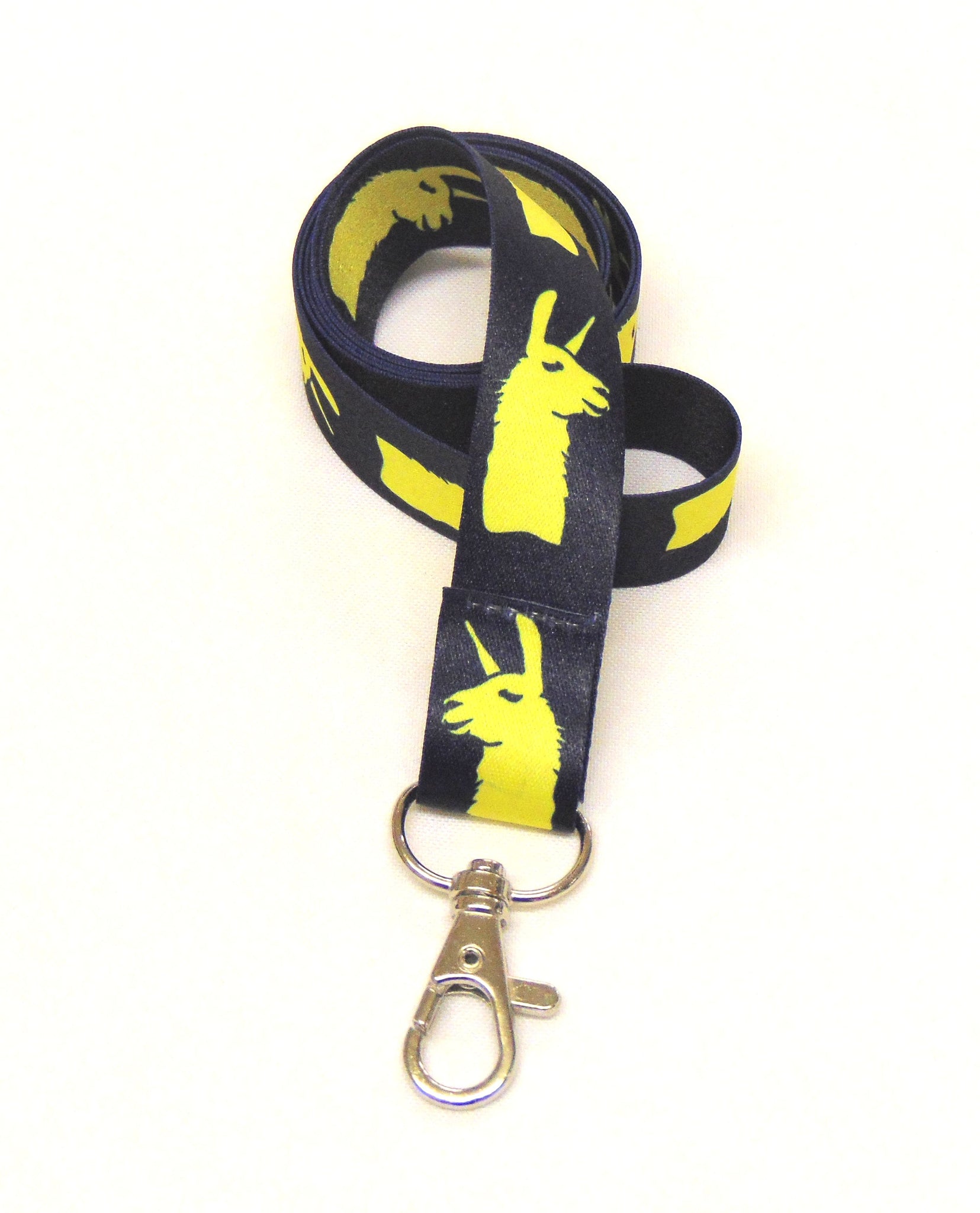 BANANA LLAMA printed lanyard 20mm for ID & keys. Ideal teacher present.