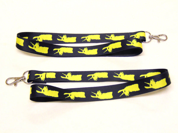 BANANA LLAMA printed lanyard 20mm for ID & keys. Ideal teacher present.