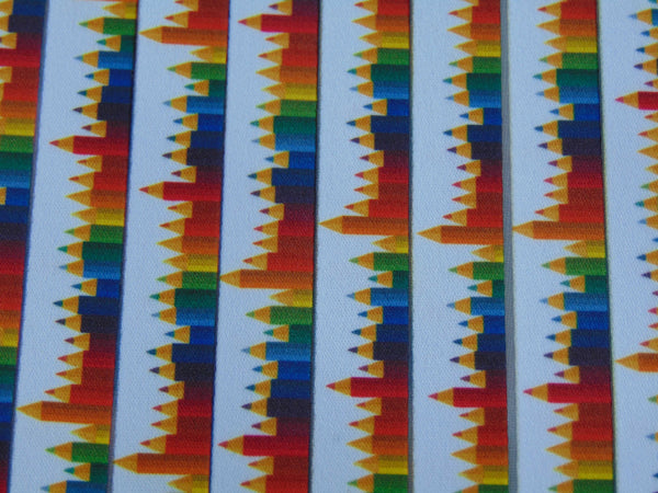 CRAYONS printed lanyard 20mm for ID & keys. Ideal teacher present.