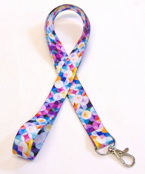 DIFFUSED LIGHTS printed lanyard 20mm for ID & keys