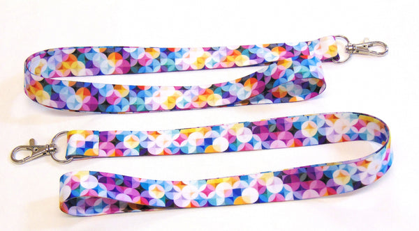 DIFFUSED LIGHTS printed lanyard 20mm for ID & keys