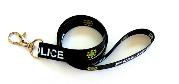 GARDA print 15mm lanyard for ID, keys, etc. Free UK post.