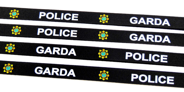 GARDA print 15mm lanyard for ID, keys, etc. Free UK post.
