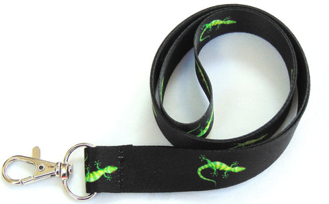 Cute GECKO printed lanyard 20mm for ID & keys