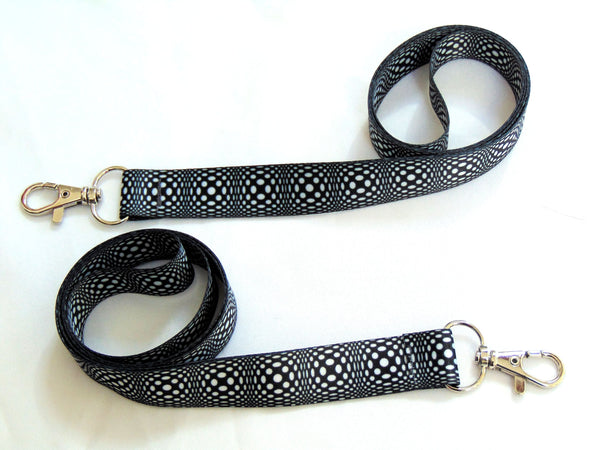 GEOMETRIC BUBBLES printed lanyard 20mm for ID & keys.