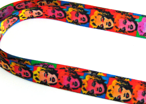 Pop art style Marilyn Monroe printed lanyard 15mm for ID & keys. (Copy)