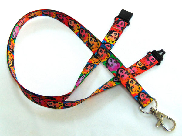 Pop art style Marilyn Monroe printed lanyard 15mm for ID & keys. (Copy)