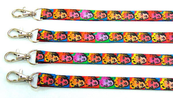 Pop art style Marilyn Monroe printed lanyard 15mm for ID & keys. (Copy)