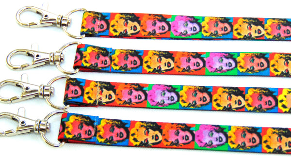 Pop art style Marilyn Monroe printed lanyard 15mm for ID & keys. (Copy)
