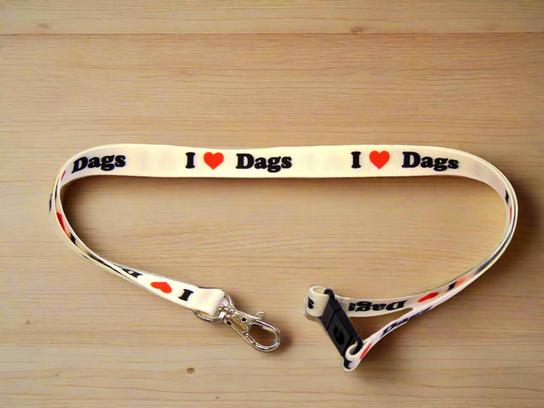 "DAGS" neck strap lanyard 15mm