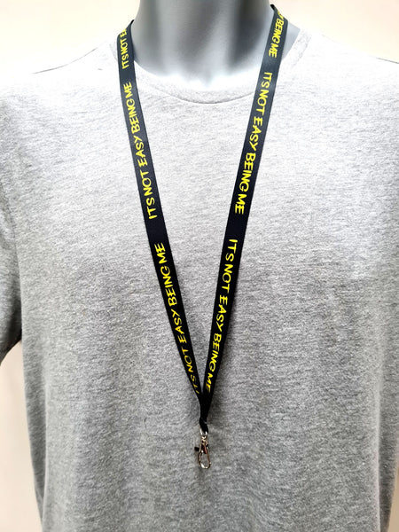 NOT EASY BEING ME lanyard  | ID Badge Holder Neck Strap | Key Lanyard