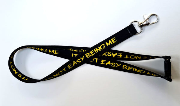 NOT EASY BEING ME lanyard  | ID Badge Holder Neck Strap | Key Lanyard
