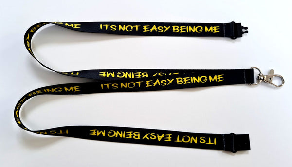 NOT EASY BEING ME lanyard  | ID Badge Holder Neck Strap | Key Lanyard