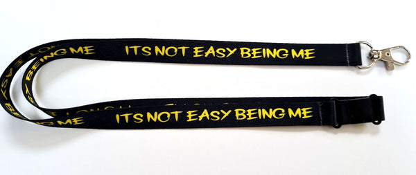 NOT EASY BEING ME lanyard  | ID Badge Holder Neck Strap | Key Lanyard