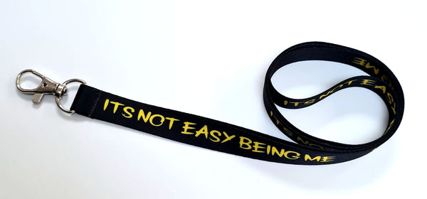 NOT EASY BEING ME lanyard  | ID Badge Holder Neck Strap | Key Lanyard
