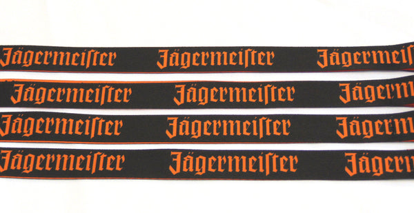 Jägermeister mirror printed orange & black lanyard 20mm for ID & keys.