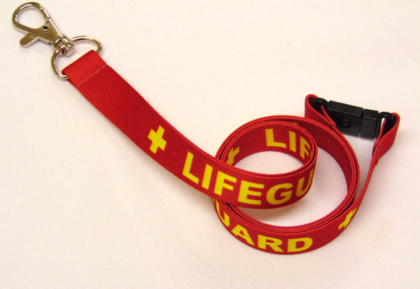 LIFEGUARD 15mm lanyard with safety breakaway for ID, keys, whistle etc. UK made