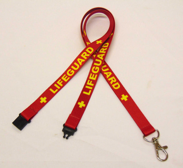 LIFEGUARD 15mm lanyard with safety breakaway for ID, keys, whistle etc. UK made