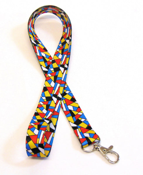 MOSAIC tiles printed lanyard 20mm for ID & keys