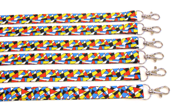 MOSAIC tiles printed lanyard 20mm for ID & keys