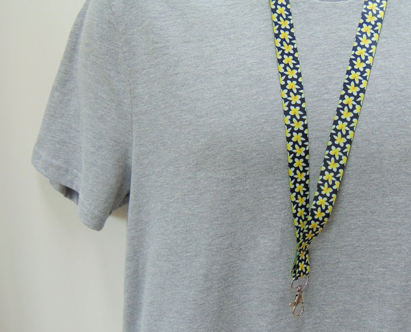 PRIMROSE floral printed lanyard 20mm for ID & keys