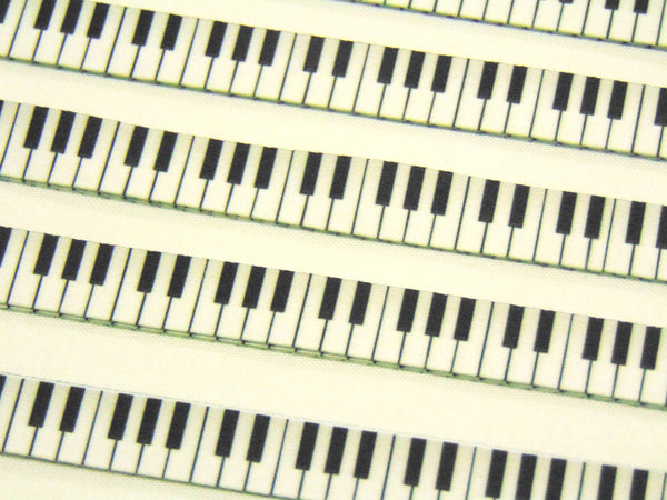 PIANO KEYS pattern neck strap lanyard 15mm for ID & keys. Free UK post.