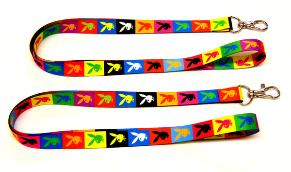 Pop art style PLAYBOY printed lanyard 15mm for ID & keys.