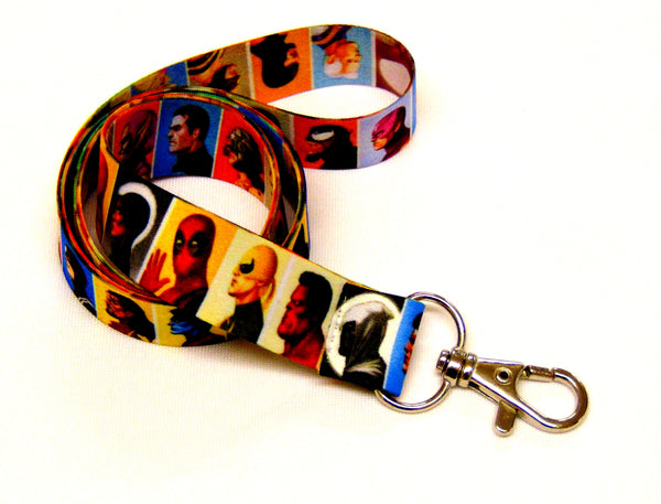 Superhero lineup neck strap lanyard 20mm for ID & keys. Free UK post (Copy)