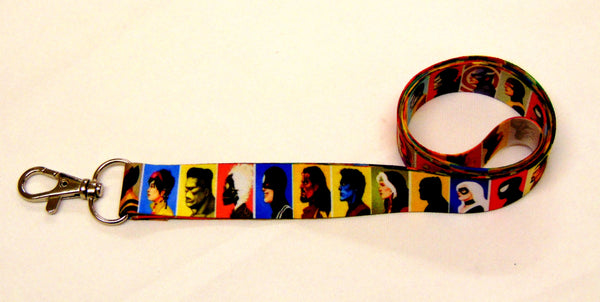 Superhero lineup neck strap lanyard 20mm for ID & keys. Free UK post (Copy)