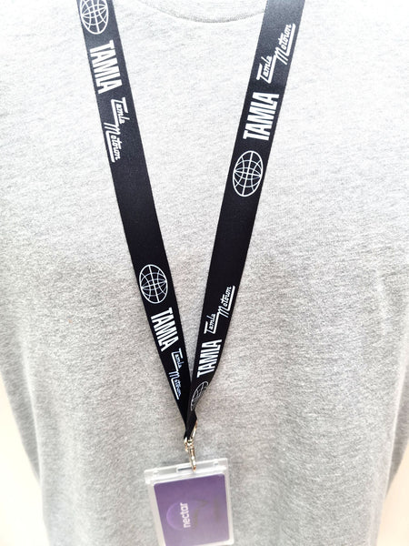 BATMAN - retro 20mm black and yellow printed lanyard