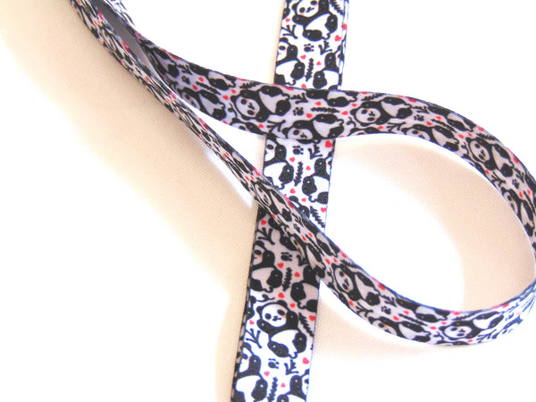 Little Pandas neck strap lanyard for ID keys etc 15mm. Free UK P & P
