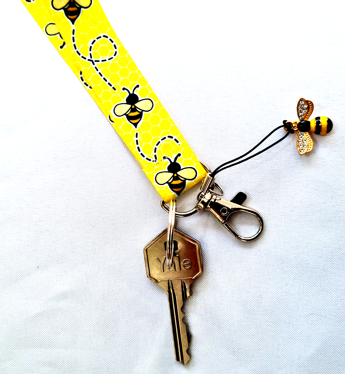 BEES keychain keyholder wristlet 20mm