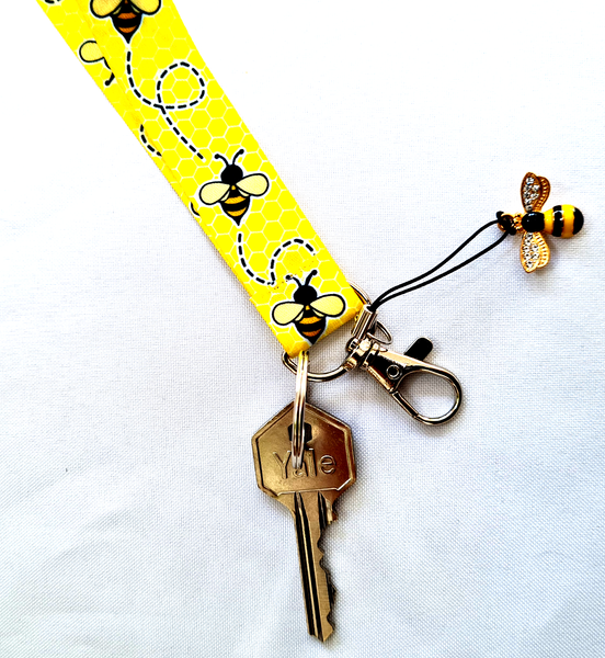 BEES keychain keyholder wristlet 20mm