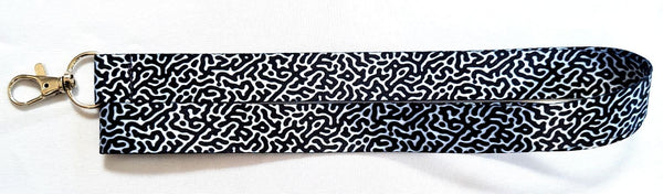 Keith Haring style printed neck strap lanyard 20mm for ID & keys