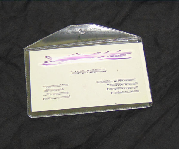 Flexible plastic ID sleeves