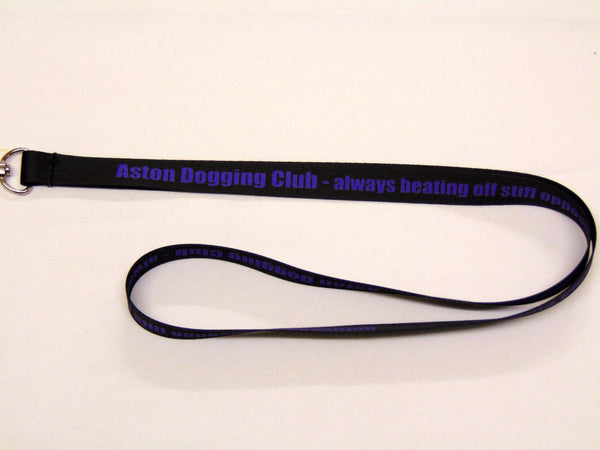 Aston Dogging Club neck strap lanyard 15mm (adult)