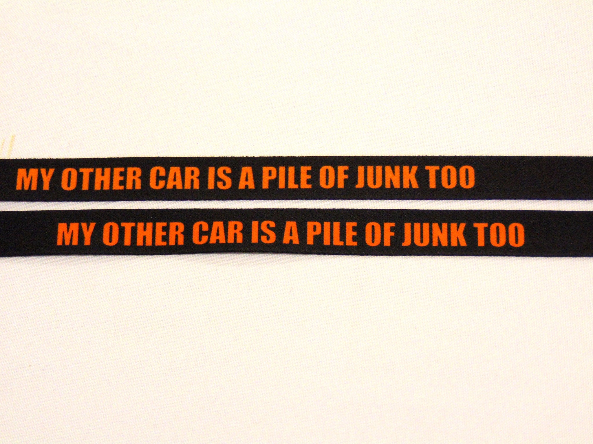 My Other Car Is Junk lanyard