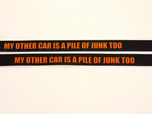 My Other Car Is Junk lanyard