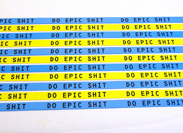 DO EPIC SH*T (blue) neck strap lanyard 15mm
