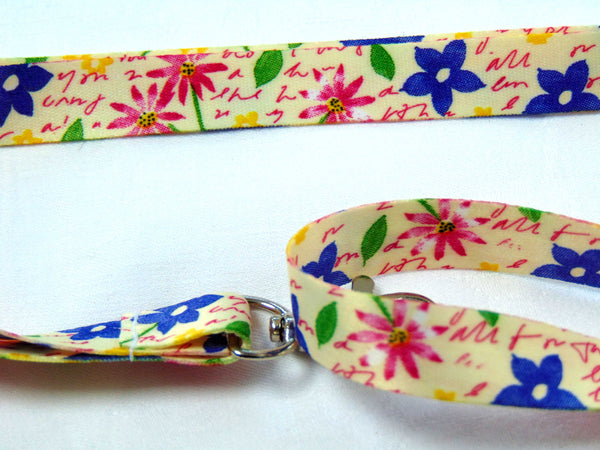 Flowers & Writing lanyard 15mm