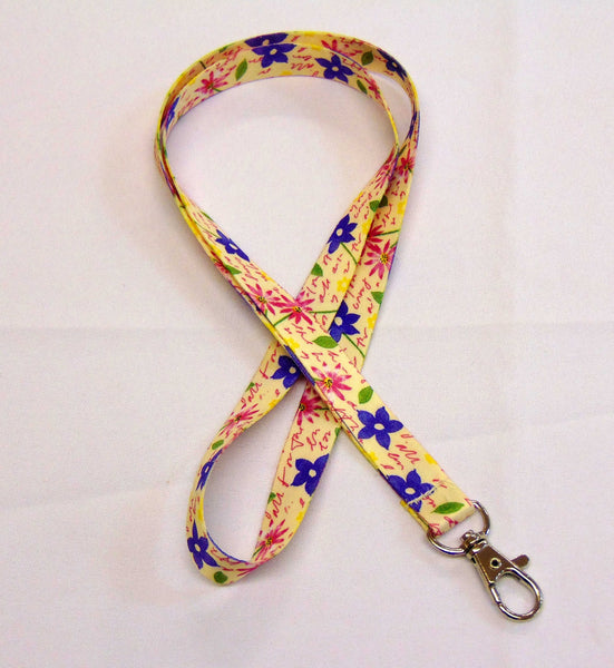 Flowers & Writing lanyard 15mm