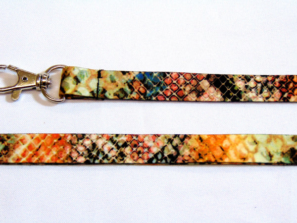 Funky Snakeskin neck strap lanyard 15mm