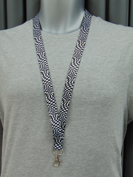 Geometric Swirl pattern lanyard 20mm