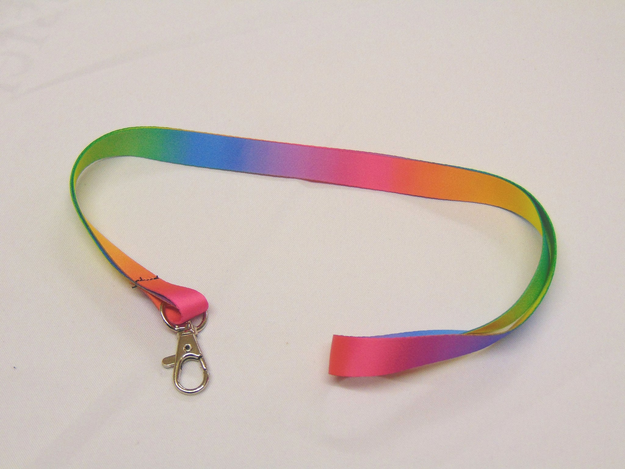 Rainbow printed lanyard 15mm