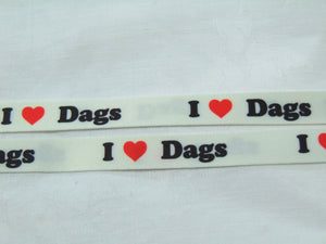 "DAGS" neck strap lanyard 15mm