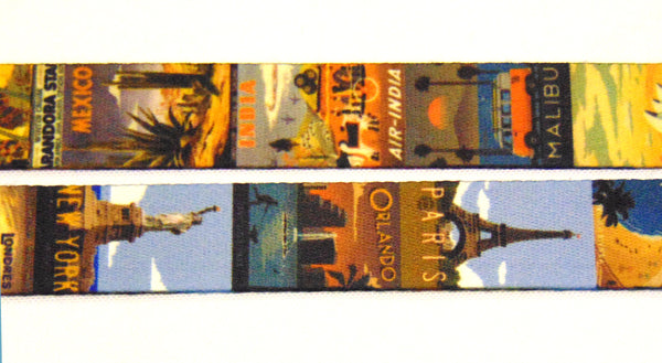 Vintage Travel printed lanyard 20mm